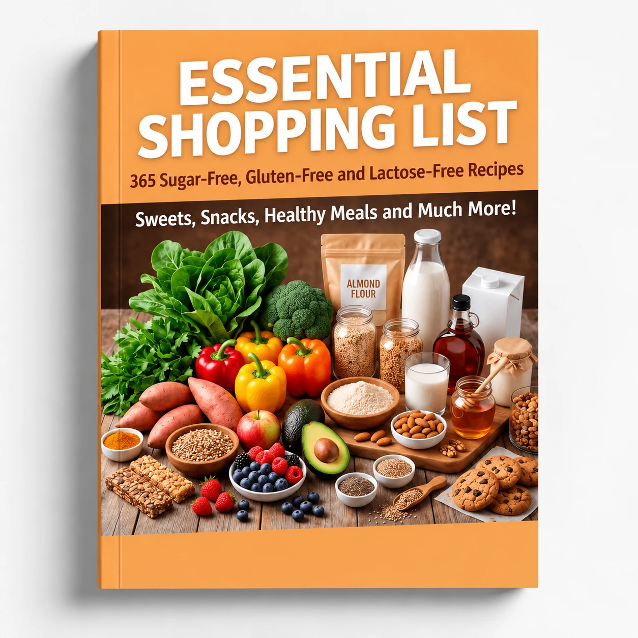 Shopping list for sugar-free, gluten-free and dairy-free recipes